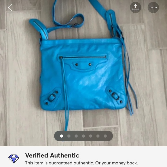 ❌SOLD❌BALENCIAGA BLU CROSSBODY SHOULDER BAG - Picture 2 of 8